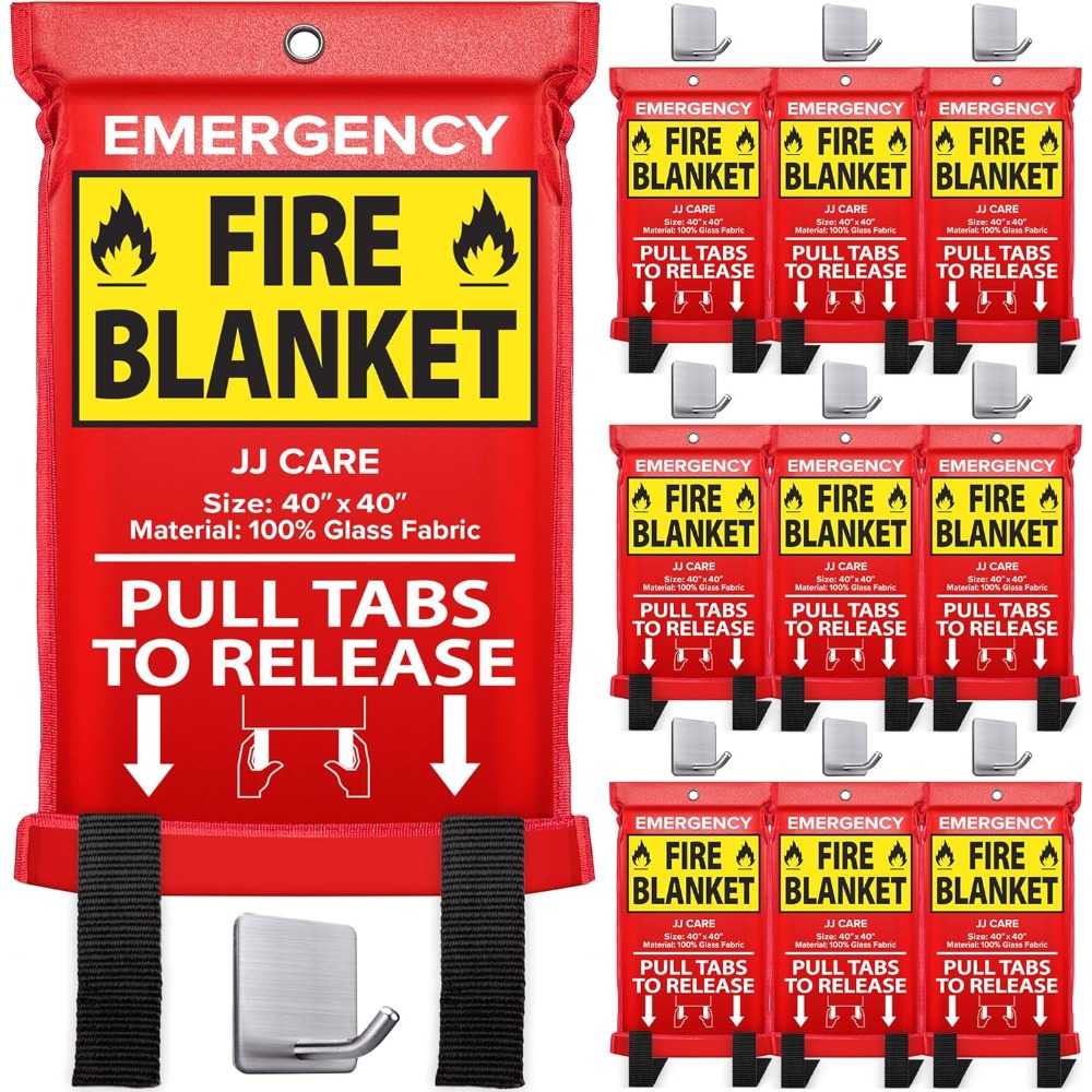 Fire Blanket Kitchen - Fire Blanket – 10 Packs with