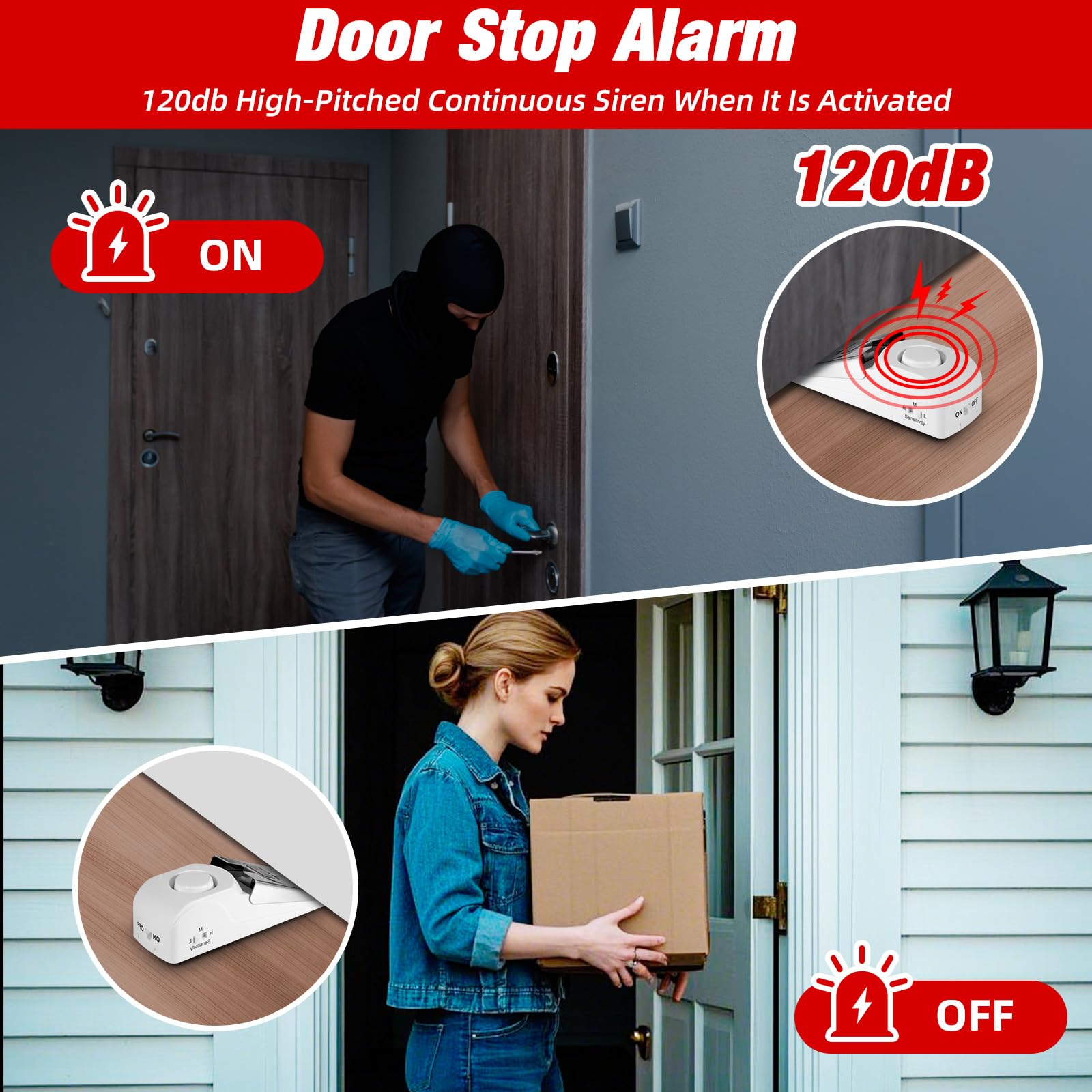 Portable Door Stop Alarm Trave - Door Stop Alarm recensione e prezzo