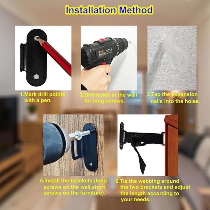 Adjustable Anti Fall Furniture - Earthquake Anchor Strap recensione e prezzo