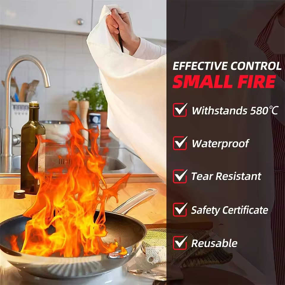 1mx1m Fire Blanket Emergency E - Fire Blanket Kitchen recensione e prezzo