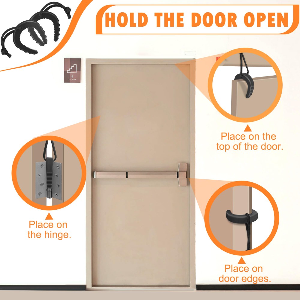 Easy to Use Rubber Door Jam Fi - Door Stop Alarm recensione e prezzo
