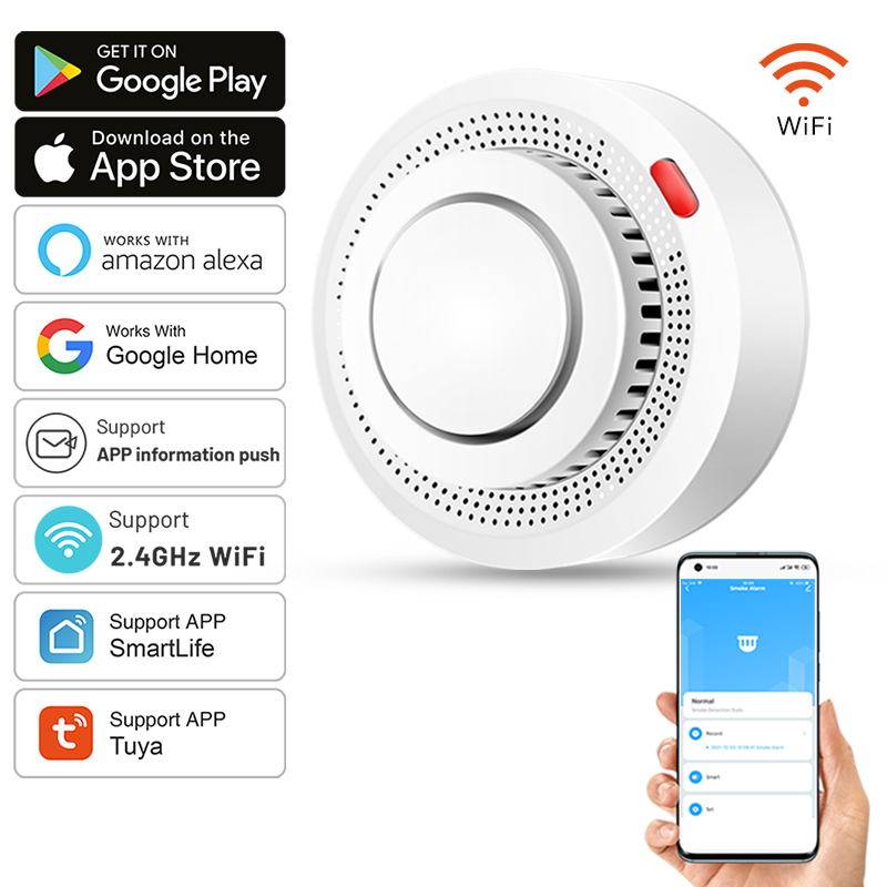 Tuya Smart WiFi Smoke Sensor F - Smoke Detector Interconnected recensione e prezzo