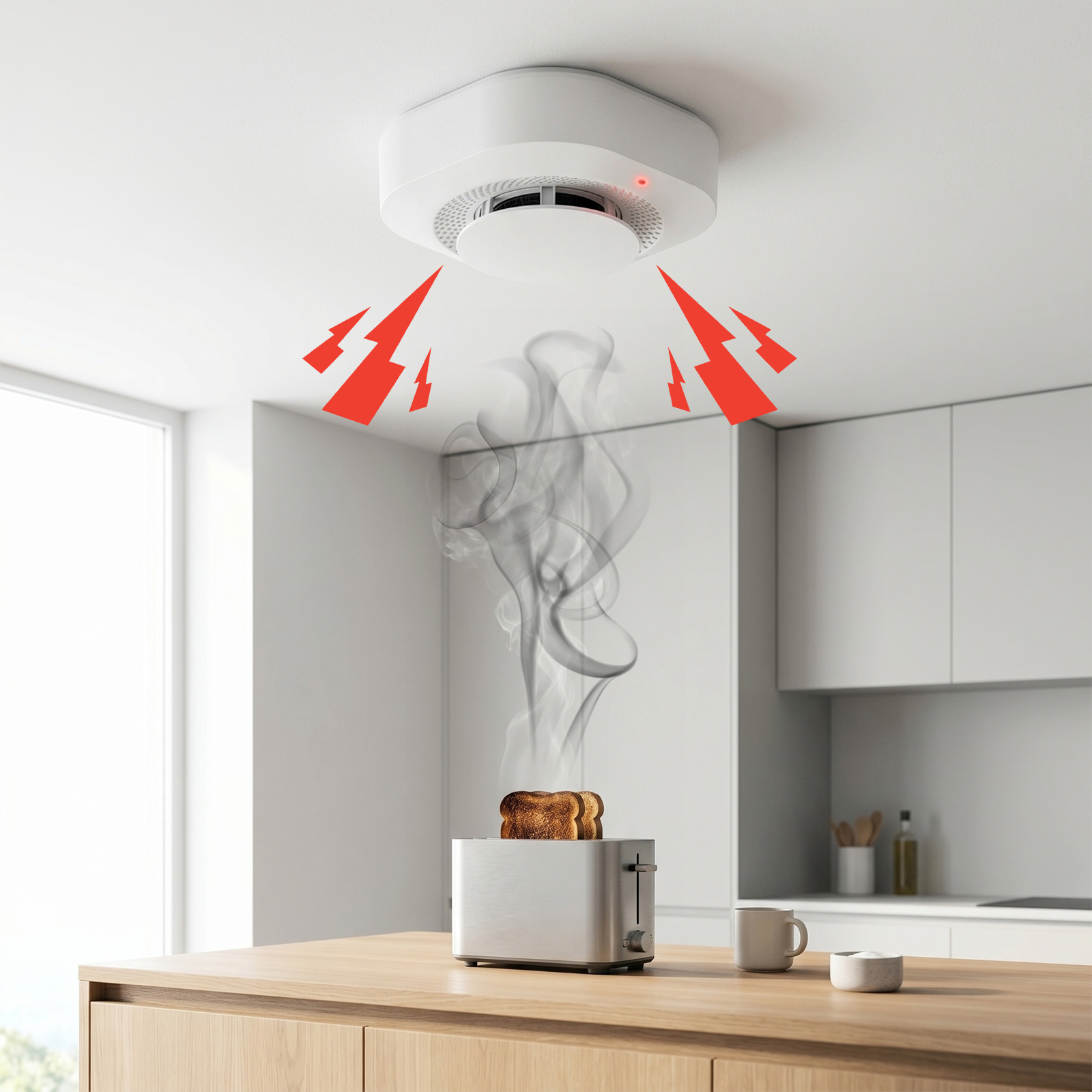 4 / 6 / 8 / 12 PCS Tuya Zigbee - Smoke Detector Interconnected recensione e prezzo