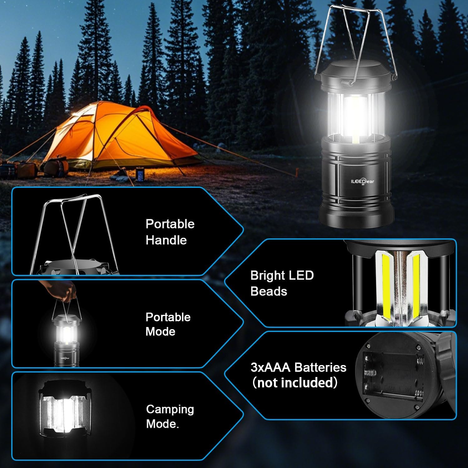 LED Camping Lantern, Battery O - Power Outage Light recensione e prezzo