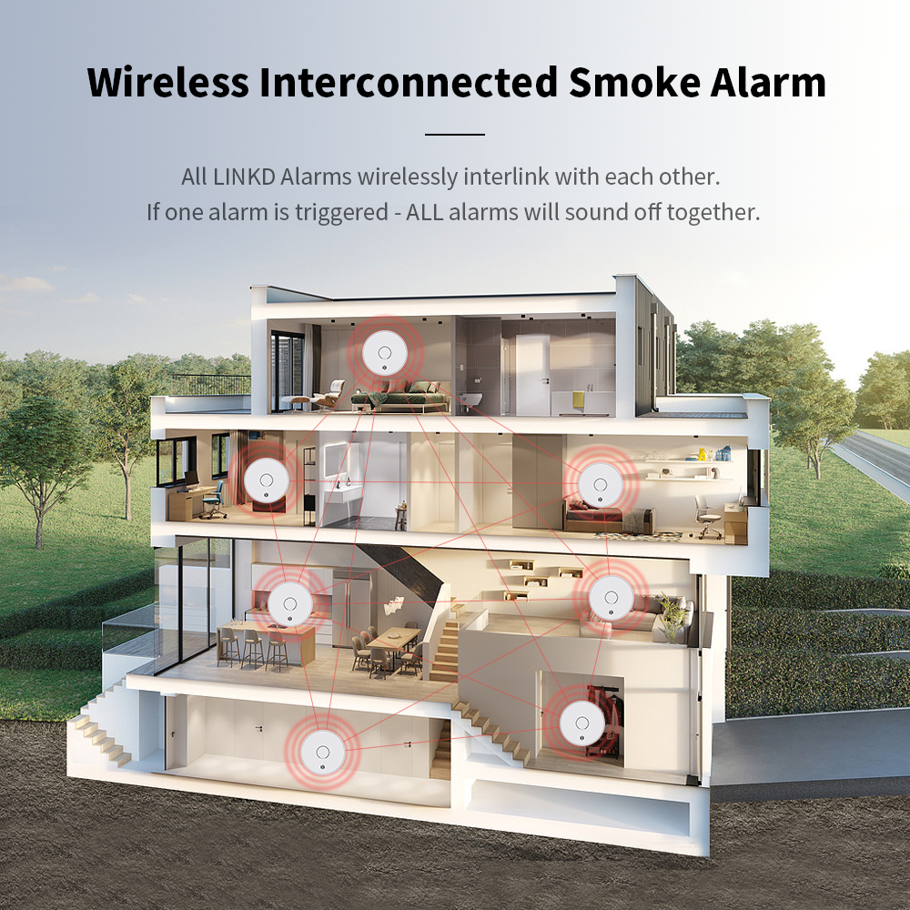Wireless Interlinked Smoke Ala - Smoke Detector Interconnected recensione e prezzo