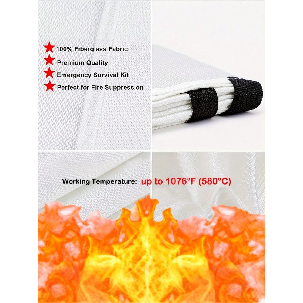 Fire Blanket 39.37 X 39.37 Inc - Fire Blanket Kitchen recensione e prezzo