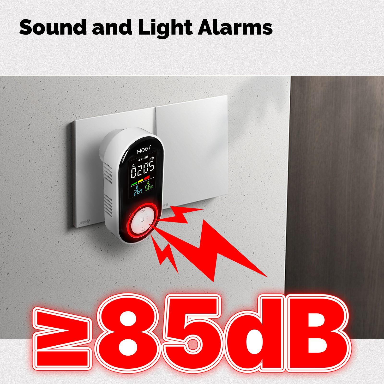 MOES CO Smoke Gas Detector Ala - Co Detector Plug recensione e prezzo