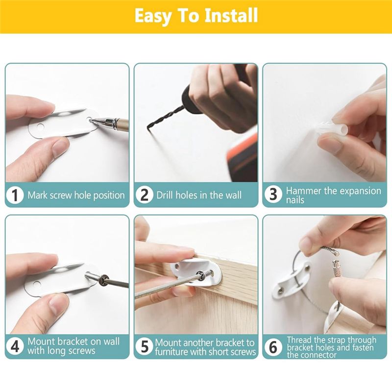 Anti Tip Furniture Anchors Ear - Earthquake Anchor Strap recensione e prezzo