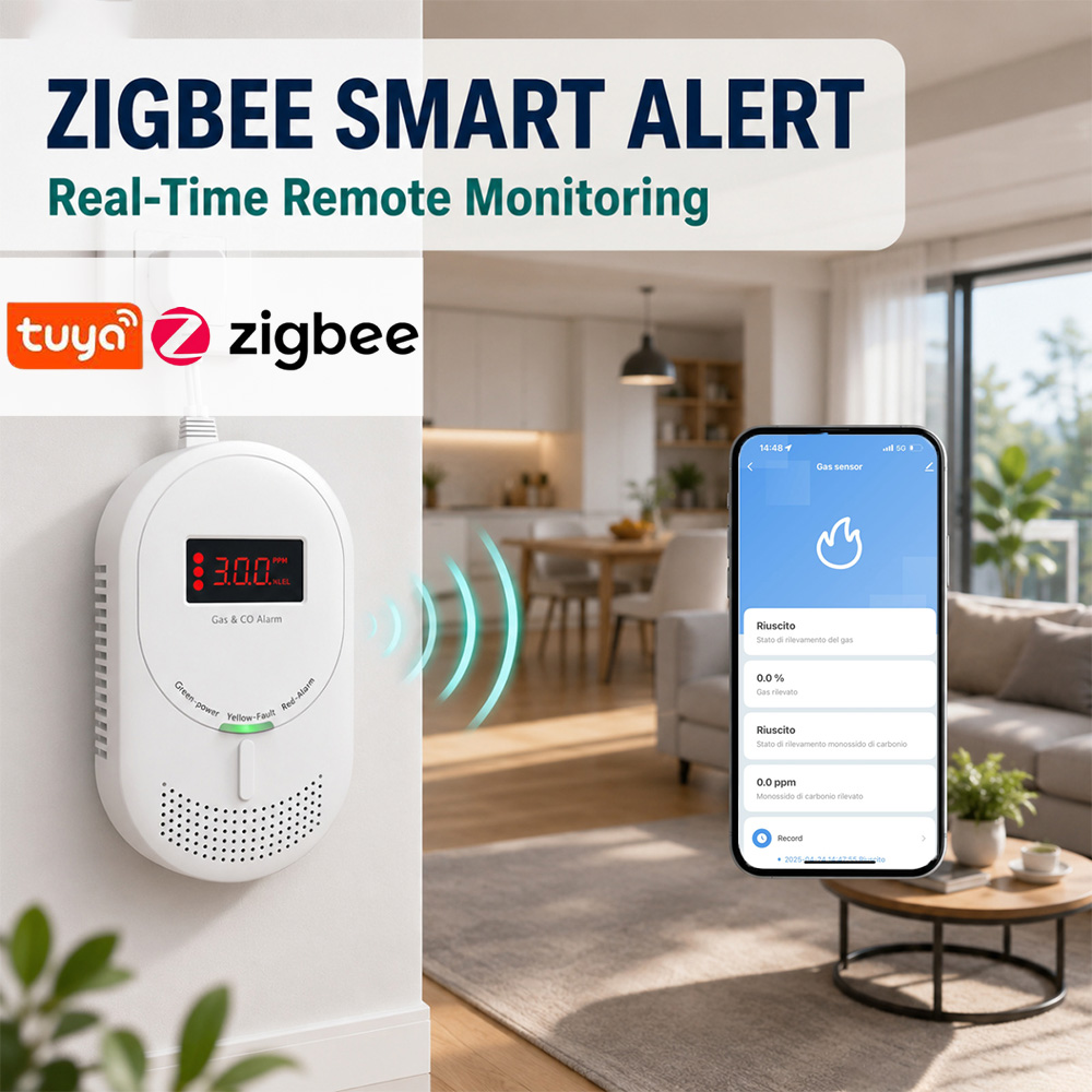 CCEsafety Zigbee Tuya Gas CO D - Co Detector Plug recensione e prezzo