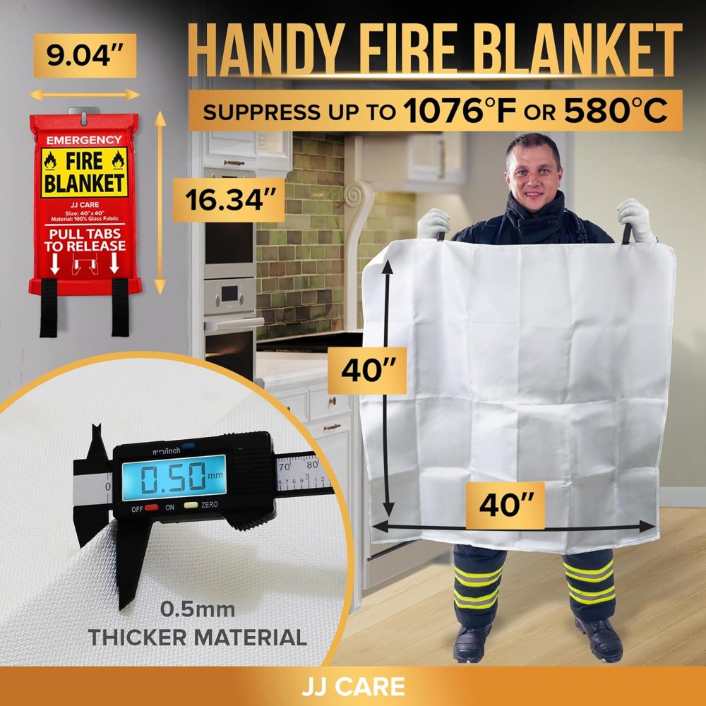 Fire Blanket – 10 Packs with H - Fire Blanket Kitchen recensione e prezzo