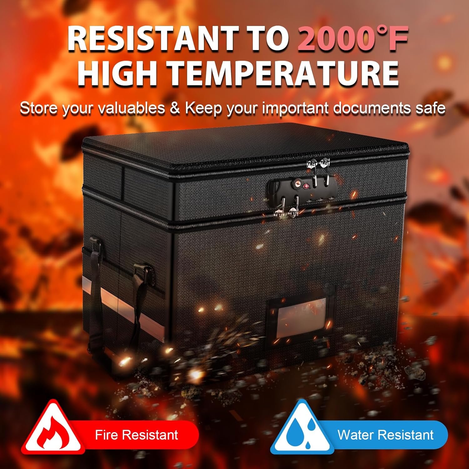 Fireproof Document Box with Lo - Fire Safe Document recensione e prezzo