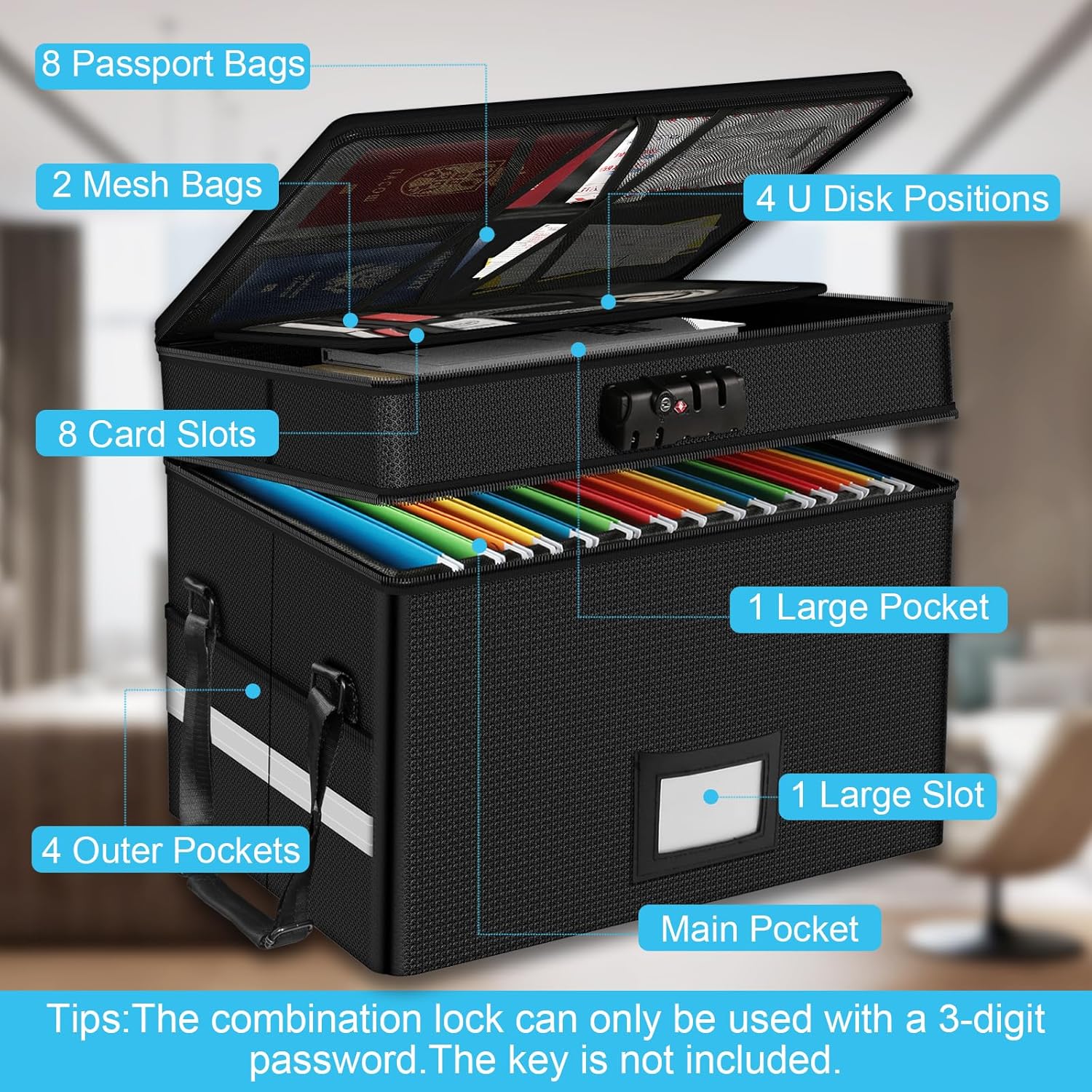 Fireproof Document Box with Lo - Fire Safe Document recensione e prezzo