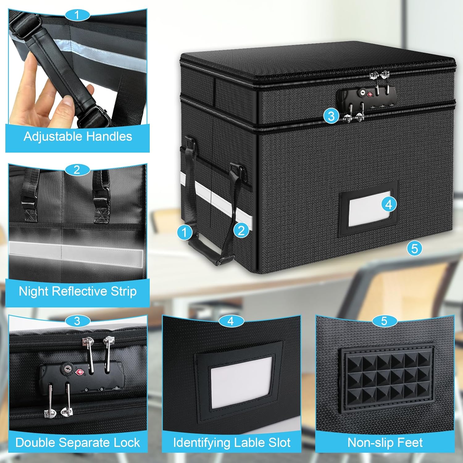 Fireproof Document Box with Lo - Fire Safe Document recensione e prezzo