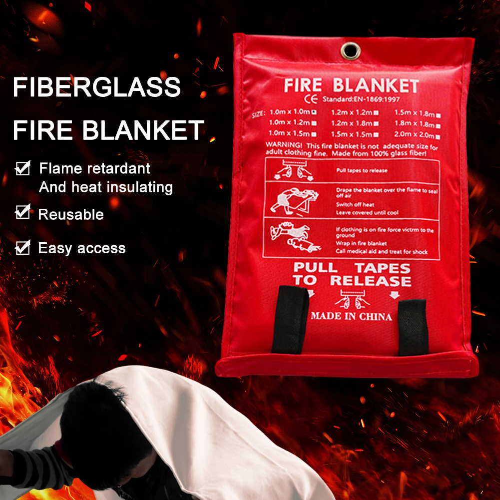Fire Blanket Fiberglass Fire B - Fire Blanket Kitchen recensione e prezzo