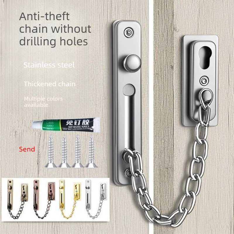 No Drill Stainless Steel Secur - Security Chain Door recensione e prezzo