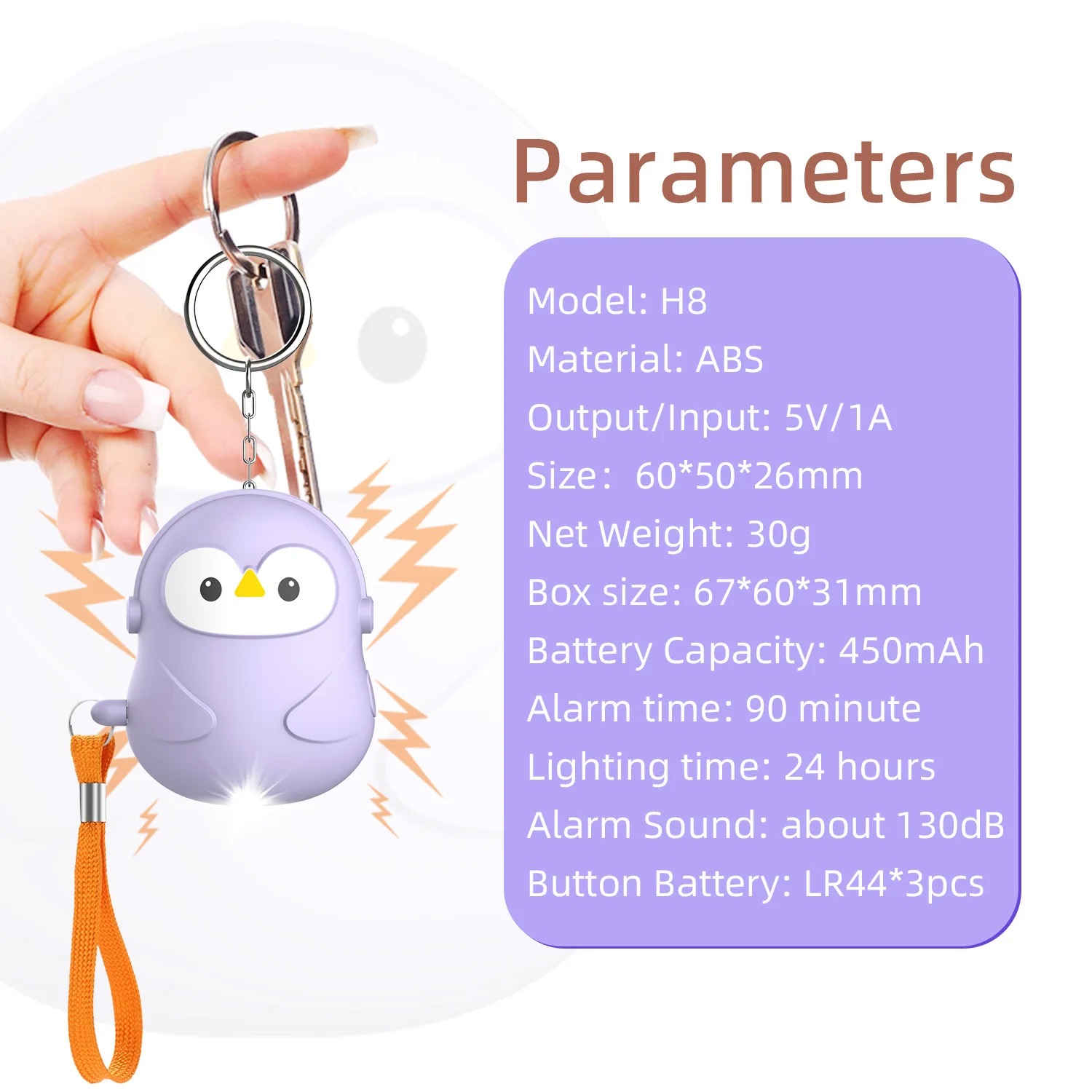 Personal Self Defense 5Pcs Ala - Personal Alarm Keychain recensione e prezzo