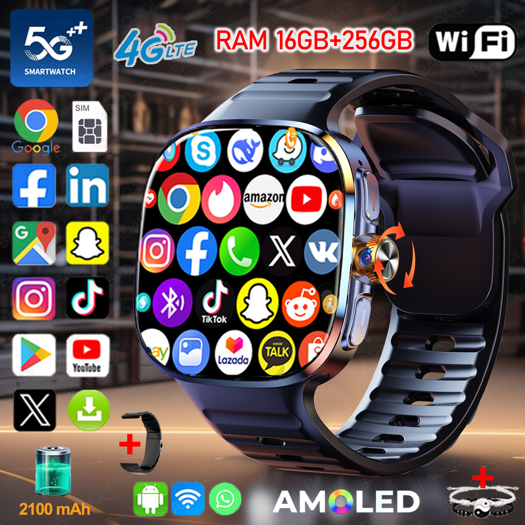 New Large Screen Smartwatch 4G - Window Lock Bar recensione e prezzo
