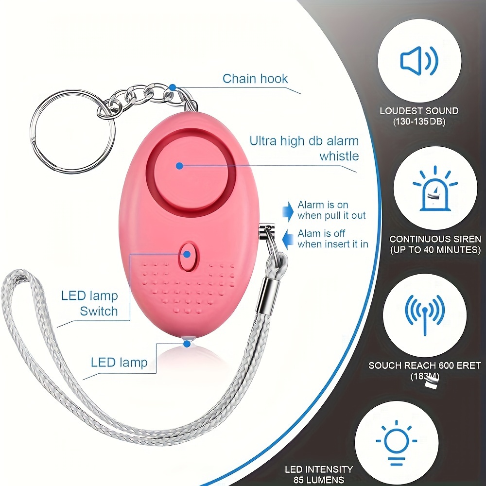 130dB Personal Safety Alarm wi - Personal Alarm Keychain recensione e prezzo