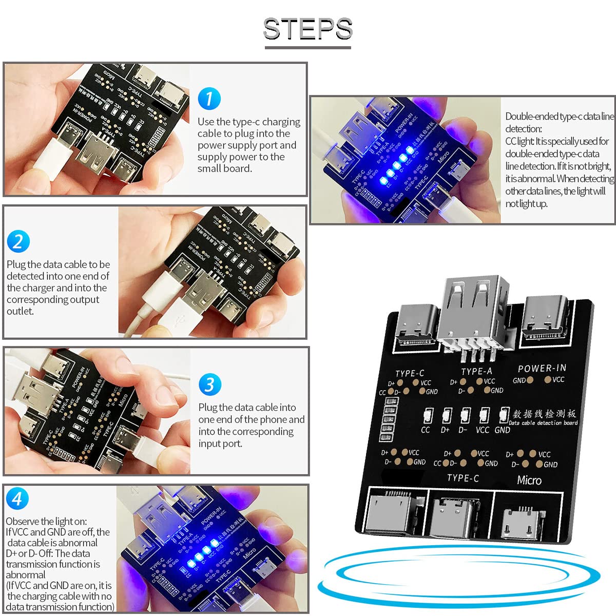 DT3 Data Cable Detection Board - Co Detector Plug recensione e prezzo