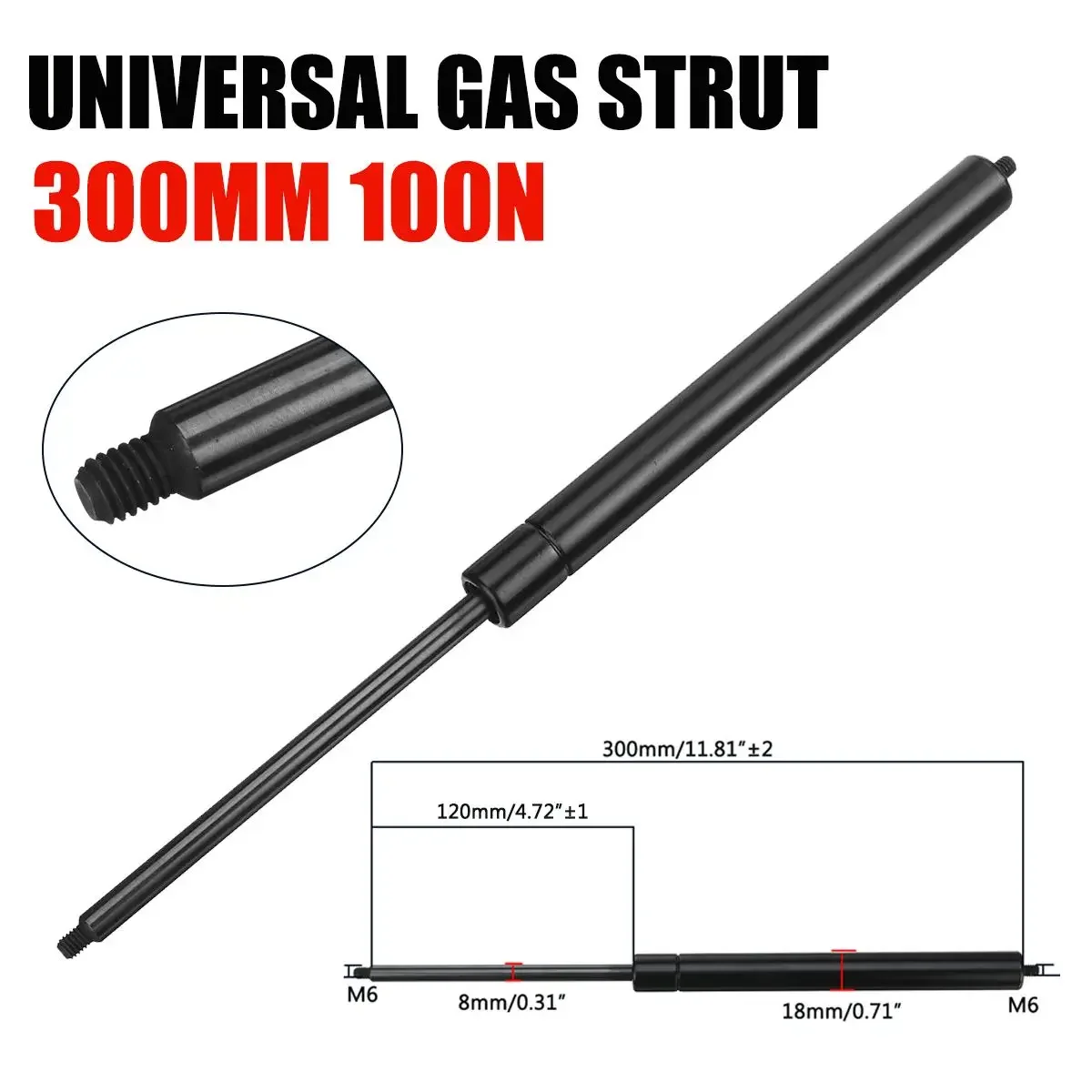 2pcs 200-500mm 100N 8mm Car Ga - Window Lock Bar recensione e prezzo