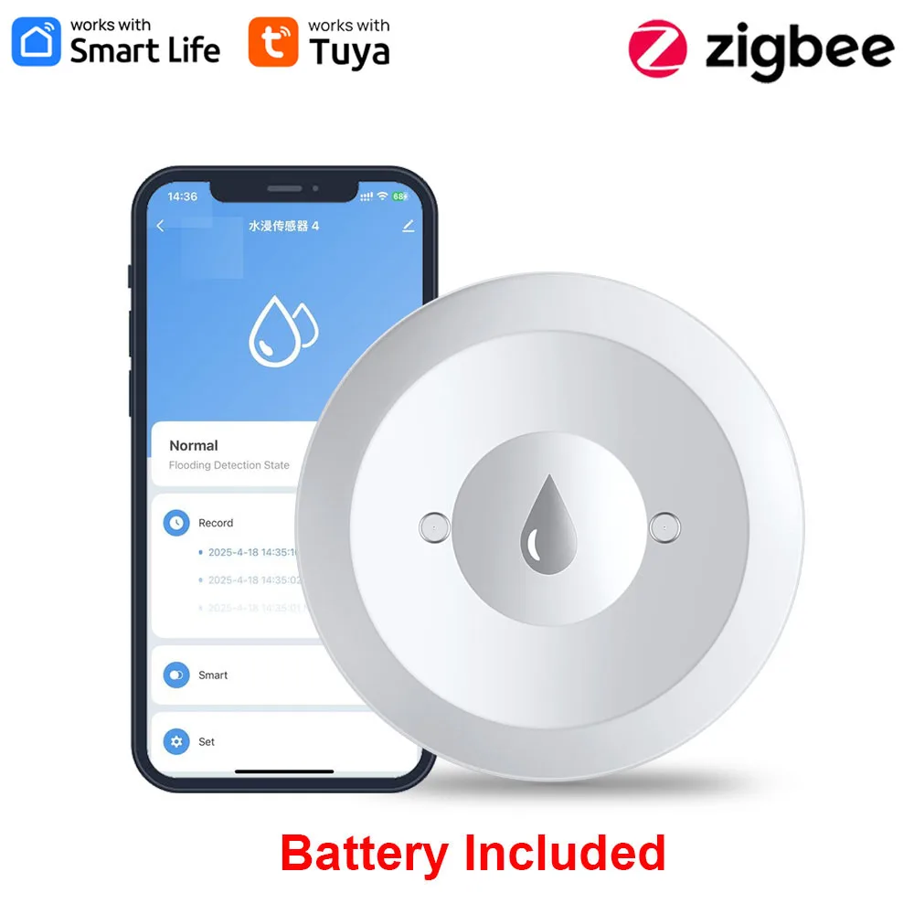 Haozee Tuya Smart ZigBee3.0 Sm - Water Alarm Sensor recensione e prezzo