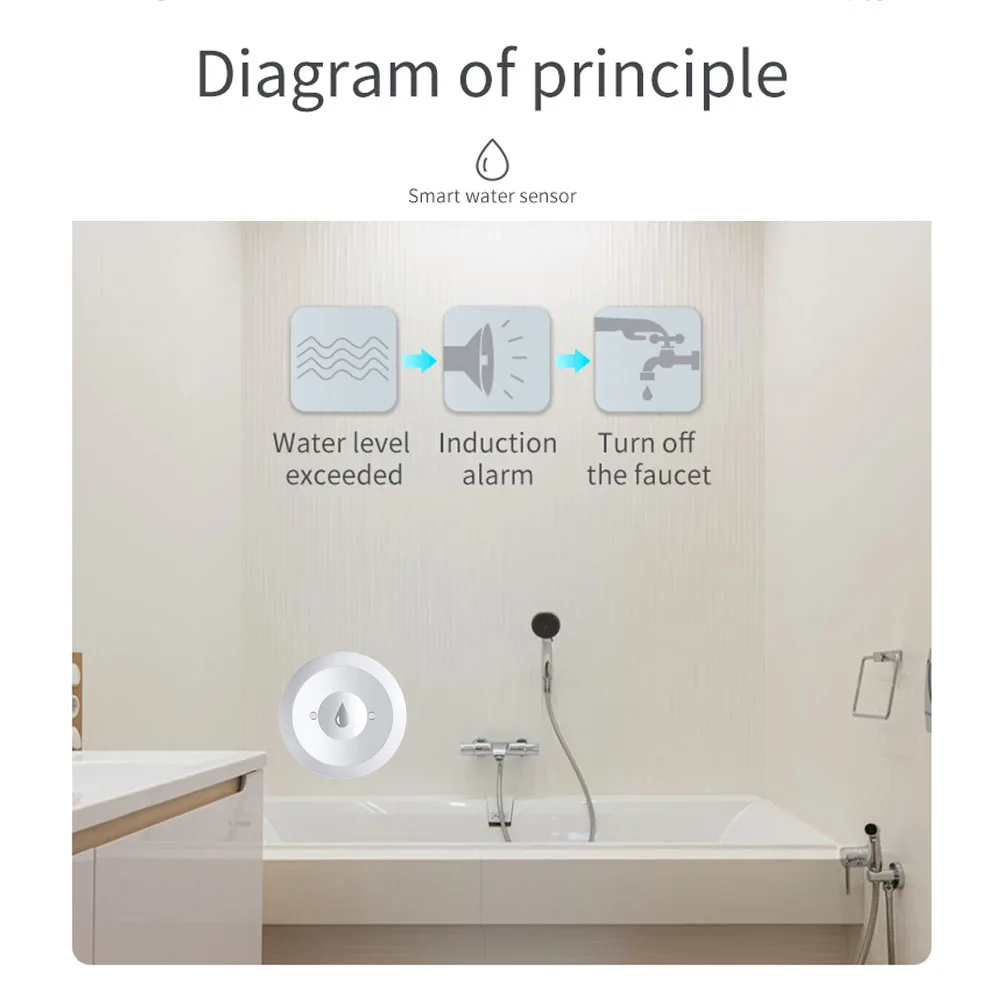 Haozee Tuya Smart ZigBee3.0 Sm - Water Alarm Sensor recensione e prezzo