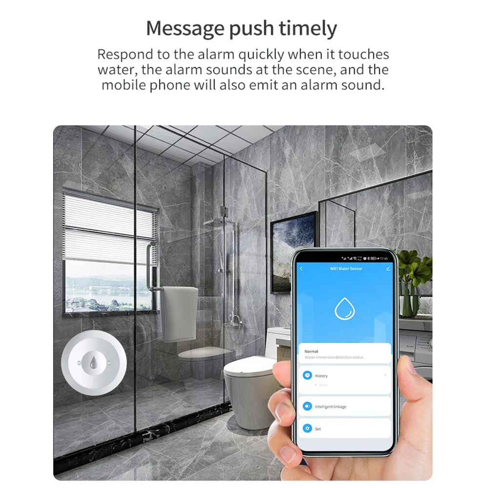 Haozee Tuya Smart ZigBee3.0 Sm - Water Alarm Sensor recensione e prezzo