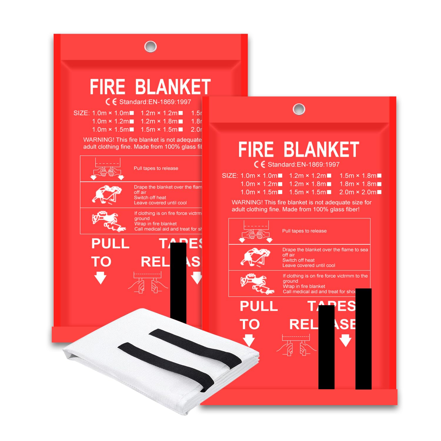 Fire Blanket 2 Pack 2*2m/1.5*1 - Fire Blanket Kitchen recensione e prezzo