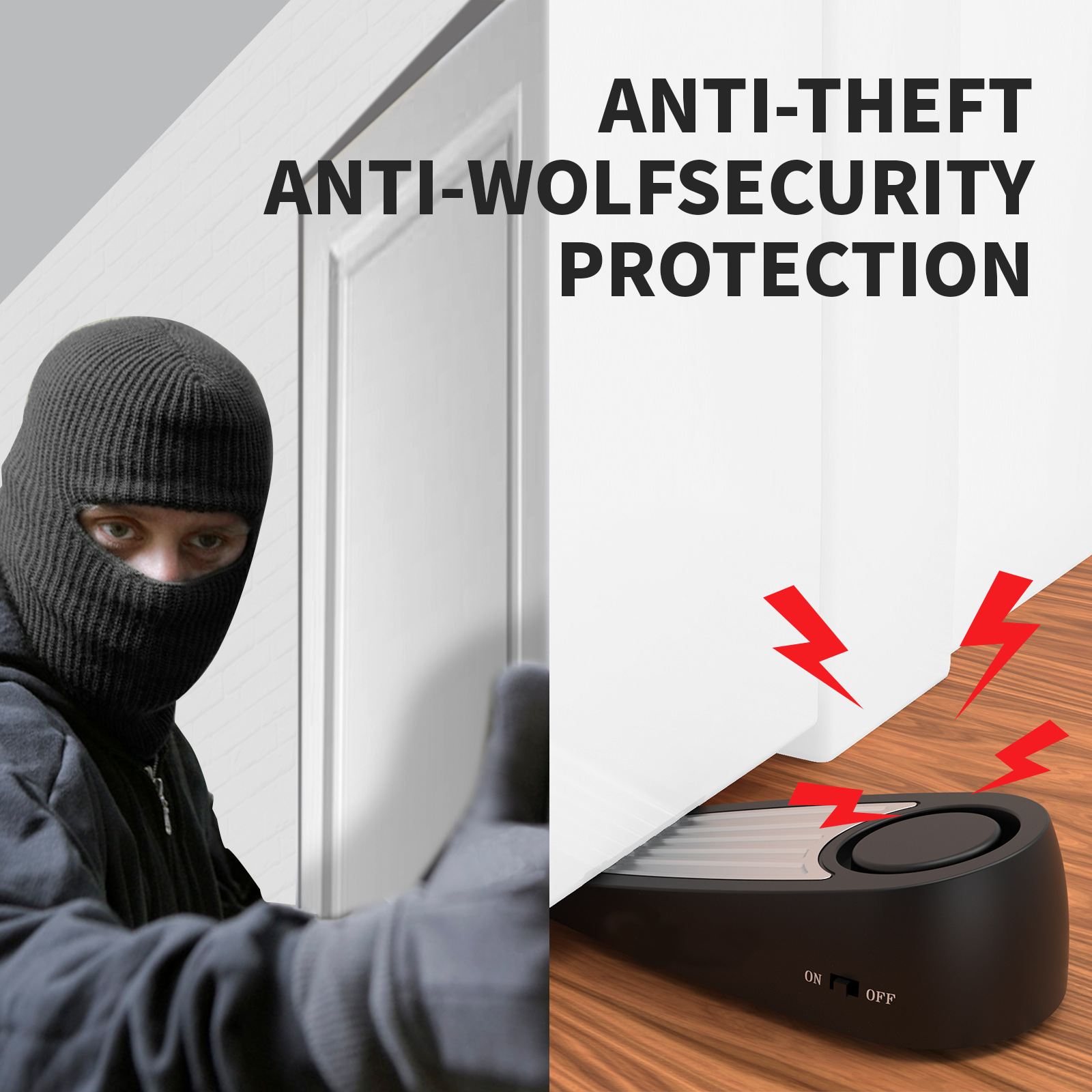 Wireless 130dB Door Stop Alarm - Door Stop Alarm recensione e prezzo