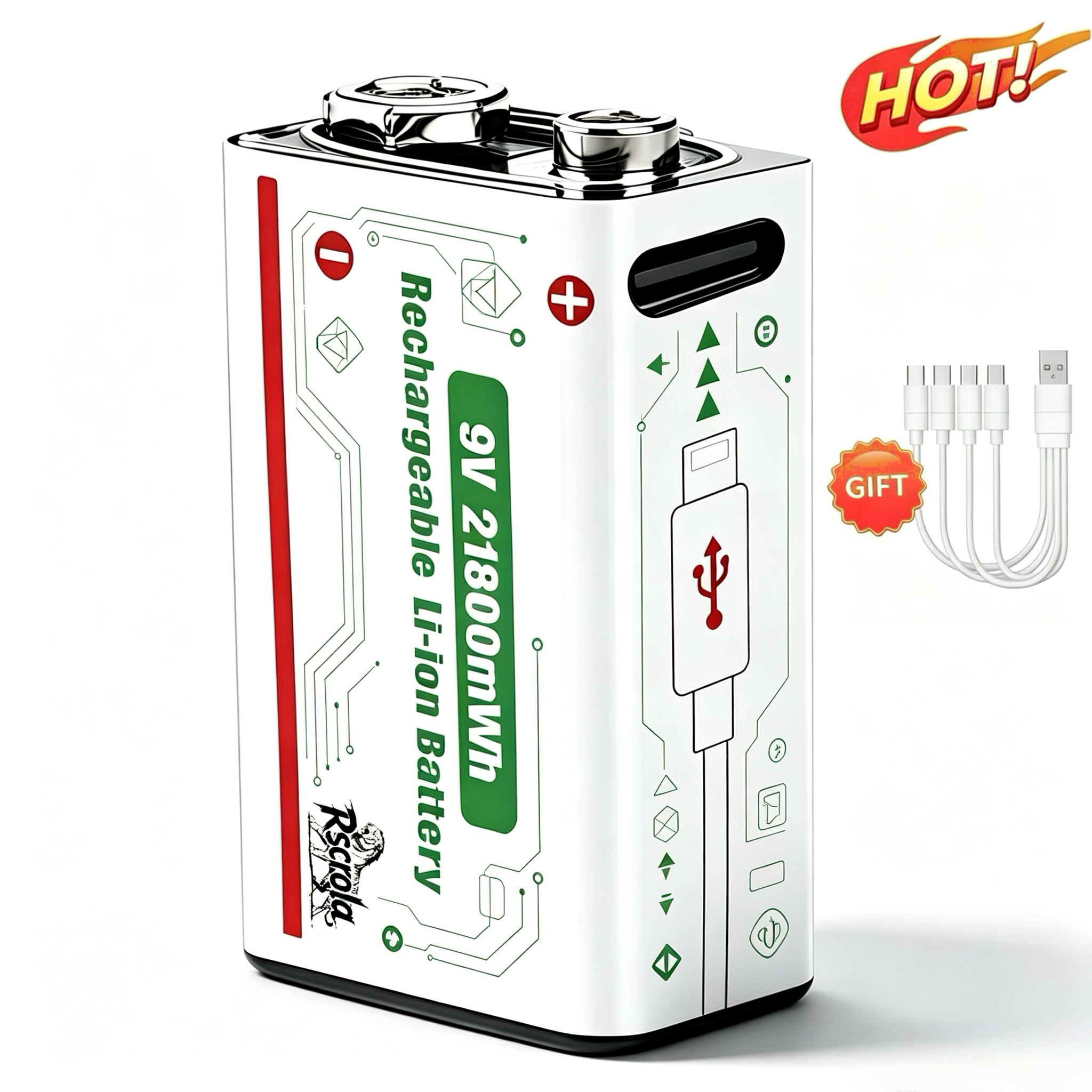 9V 21800mWh Rechargeable Lithi - Smoke Detector Interconnected recensione e prezzo