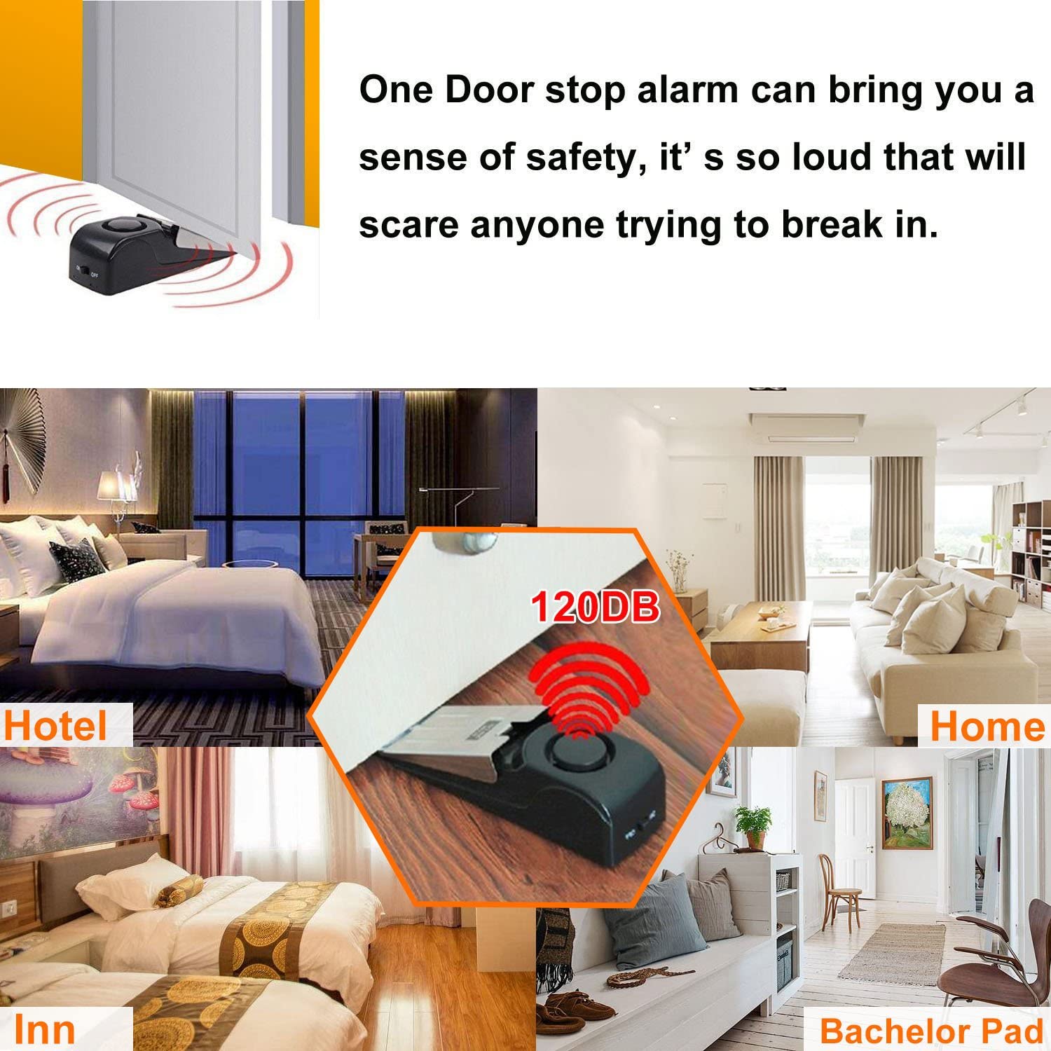 Upgraded Door Stopper Alarm Po - Door Stop Alarm recensione e prezzo