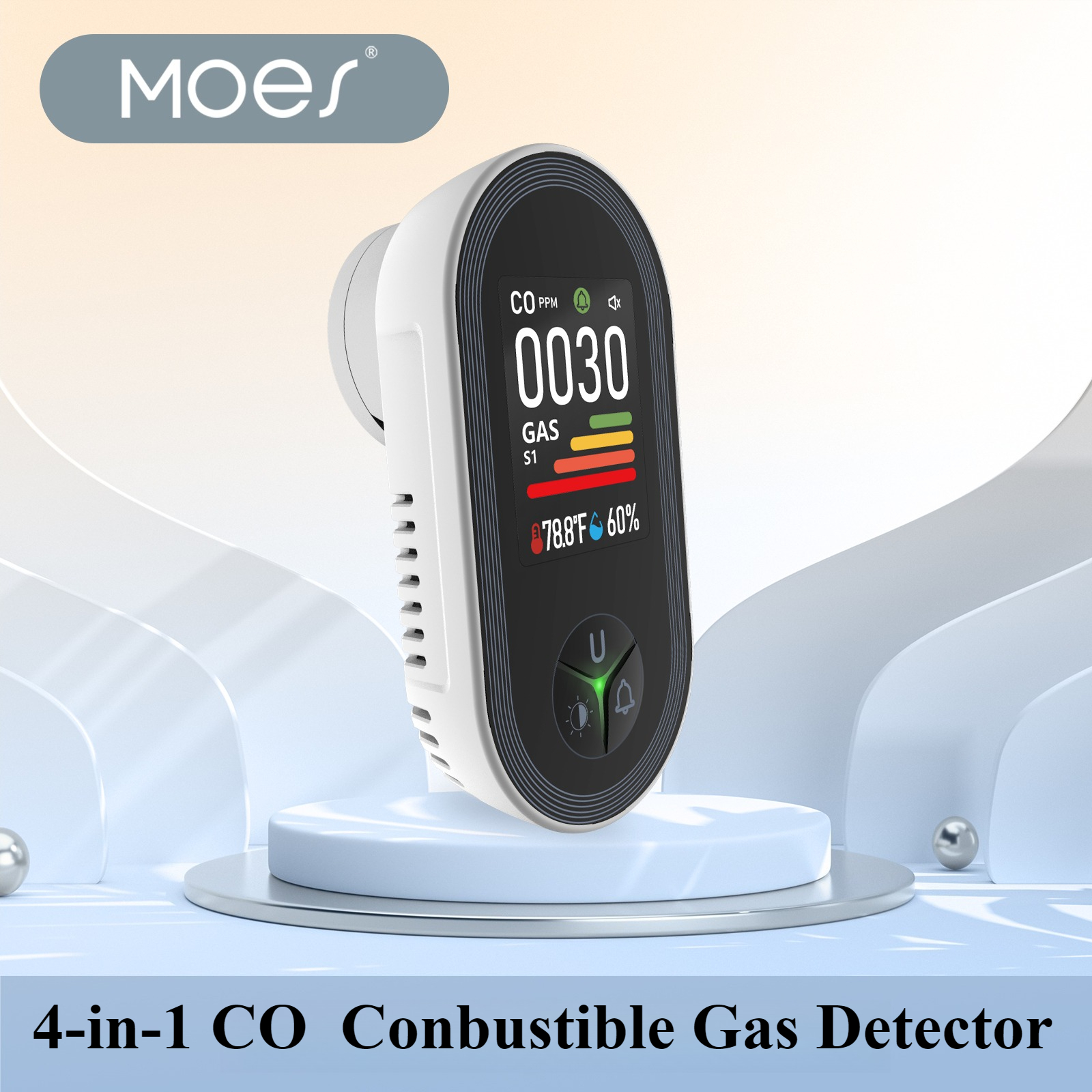 MOES 4-in-1 Plug-in Gas Detect - Co Detector Plug recensione e prezzo