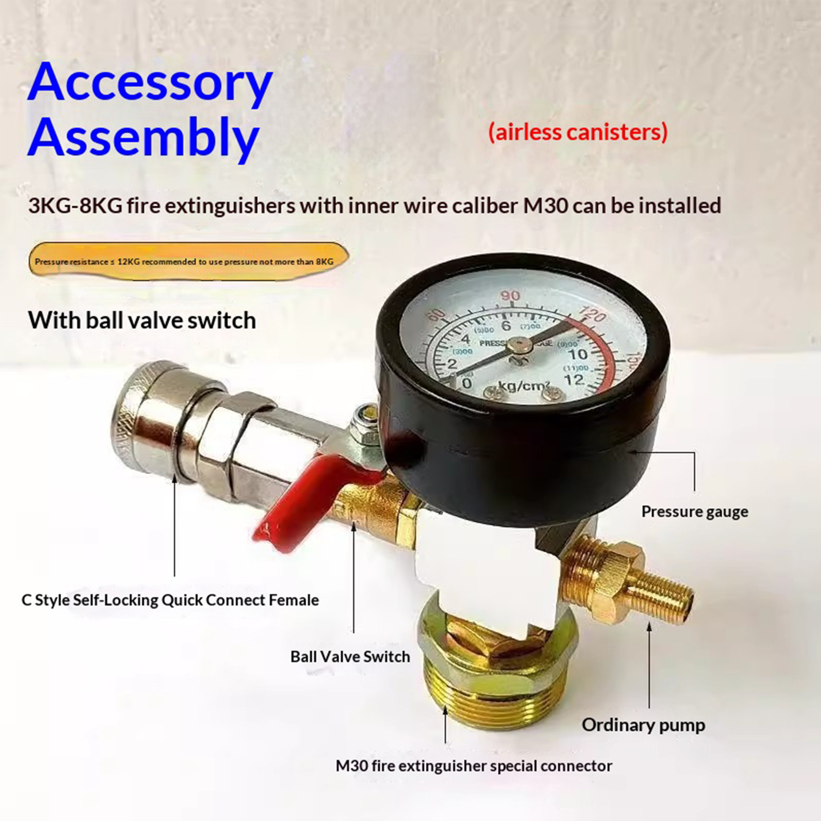 Small Air Tank Pressures Adapt - Fire Extinguisher Small recensione e prezzo