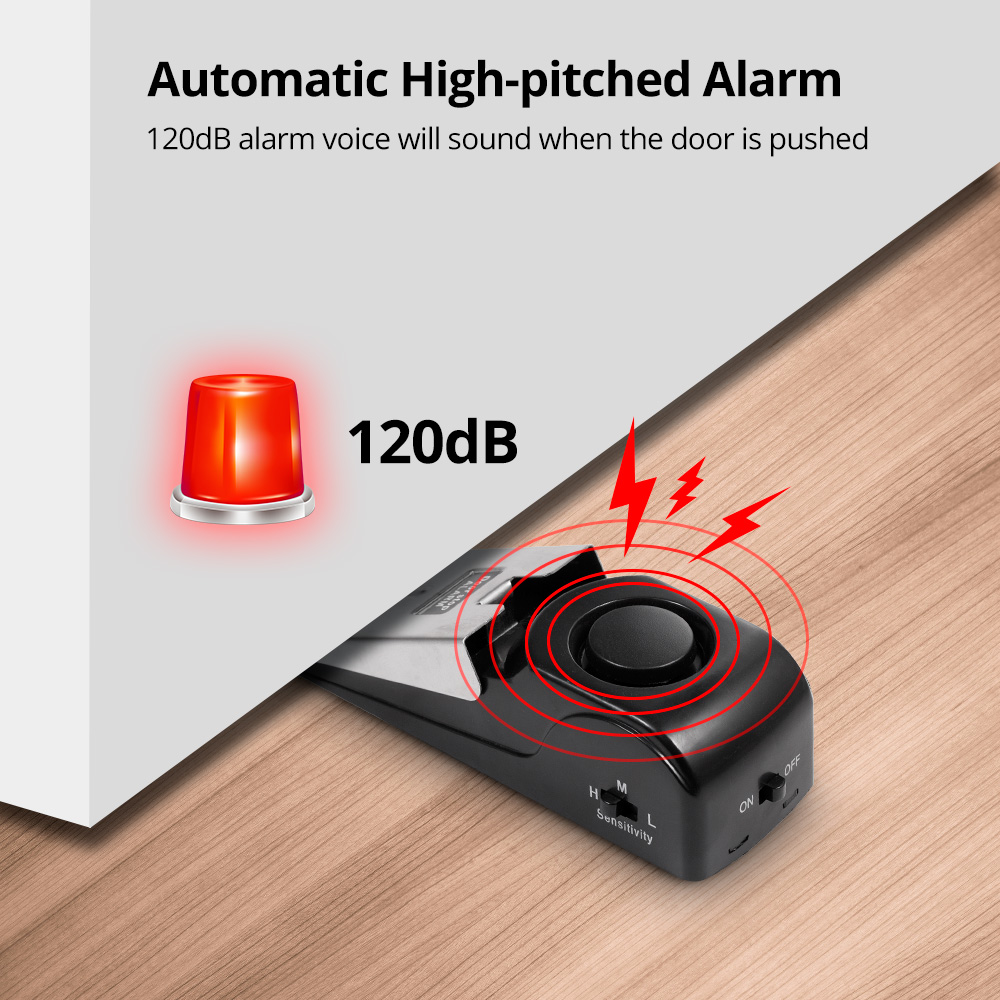 2pcs Door Stop Alarm for Home  - Door Stop Alarm recensione e prezzo