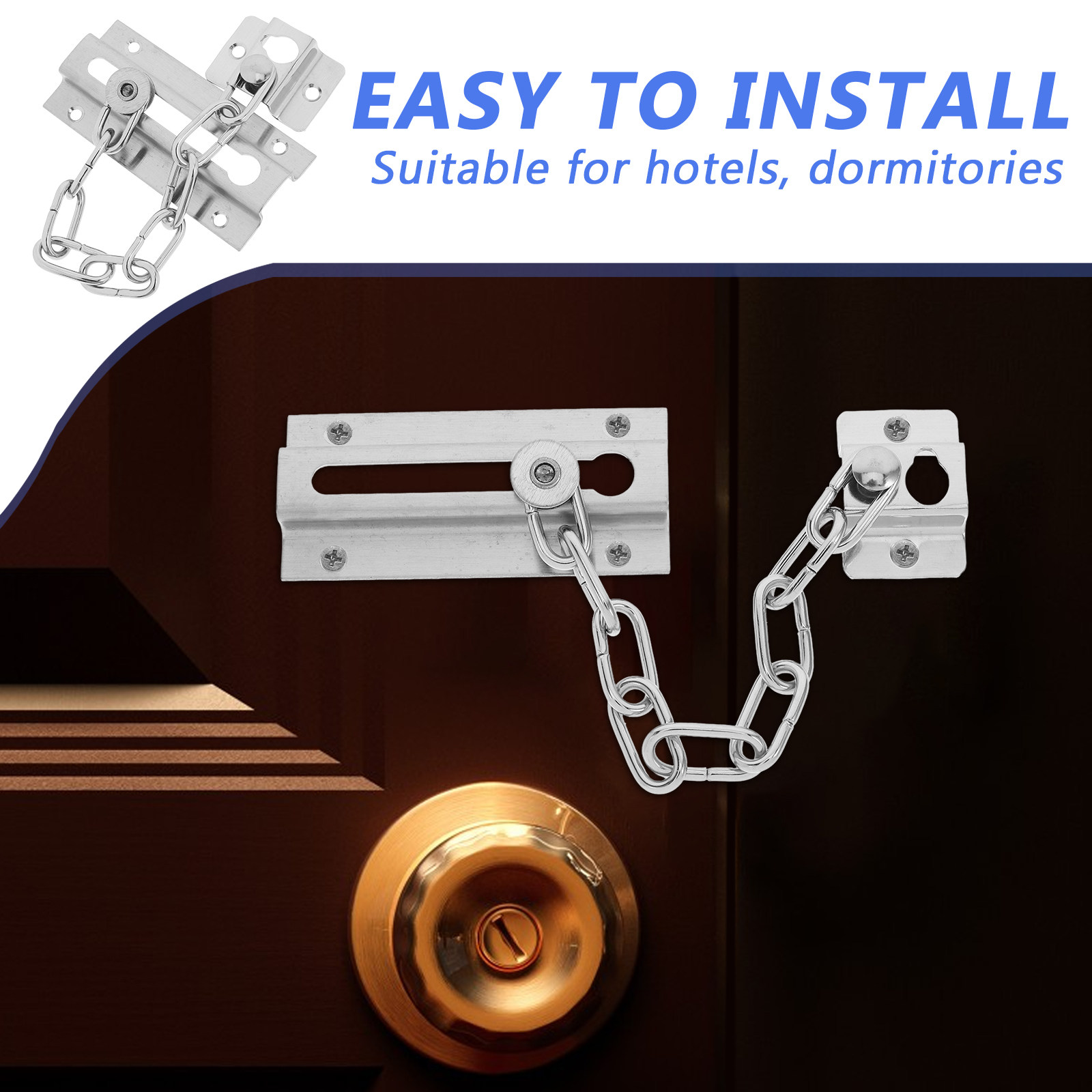 Door Chain Lock Stainless Stee - Security Chain Door recensione e prezzo
