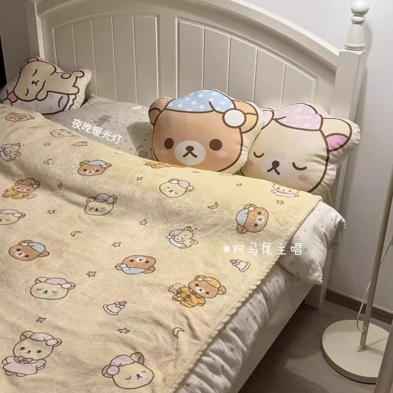 Cartoon Rilakkuma Flannel Thro - Fire Blanket Kitchen recensione e prezzo