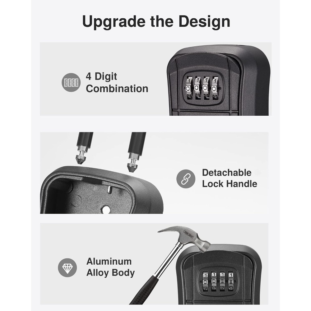 Key Lock Box, Portable Combina - Lockbox Key Secure recensione e prezzo
