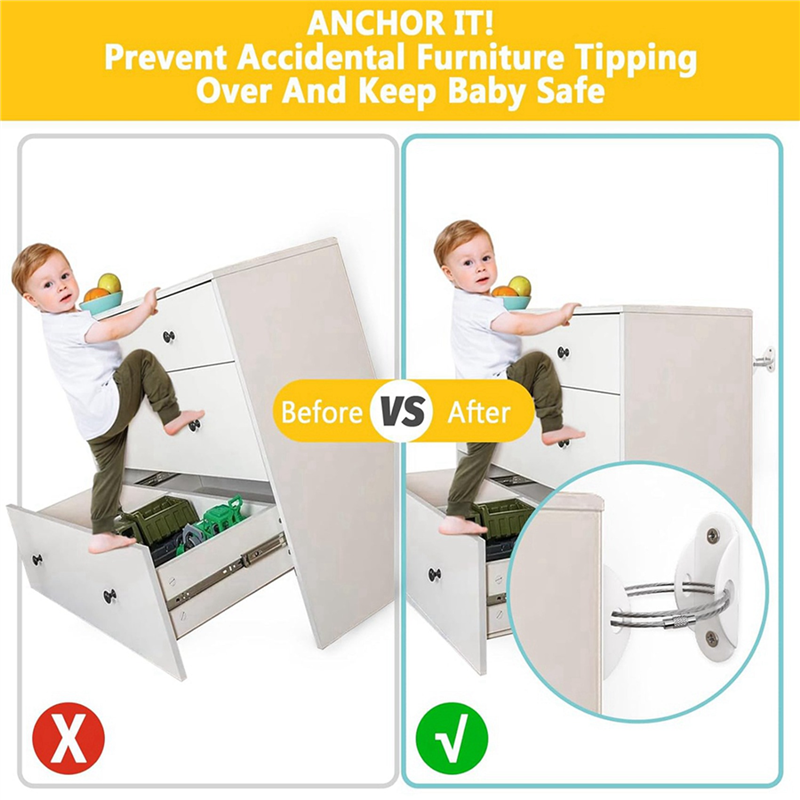【B07R】Furniture Anchors (12 Pa - Earthquake Anchor Strap recensione e prezzo