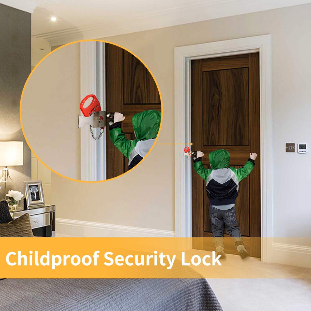 KAK Portable Door Lock Keyless - Security Chain Door recensione e prezzo