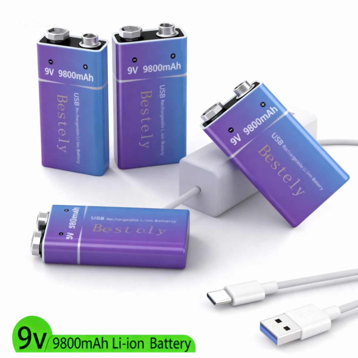 New 9V Rechargeable Li-ion Bat - Smoke Detector Interconnected recensione e prezzo