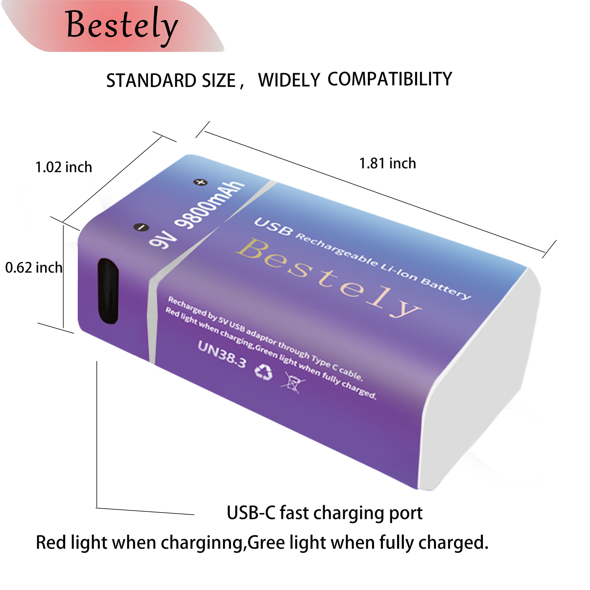New 9V Rechargeable Li-ion Bat - Smoke Detector Interconnected recensione e prezzo