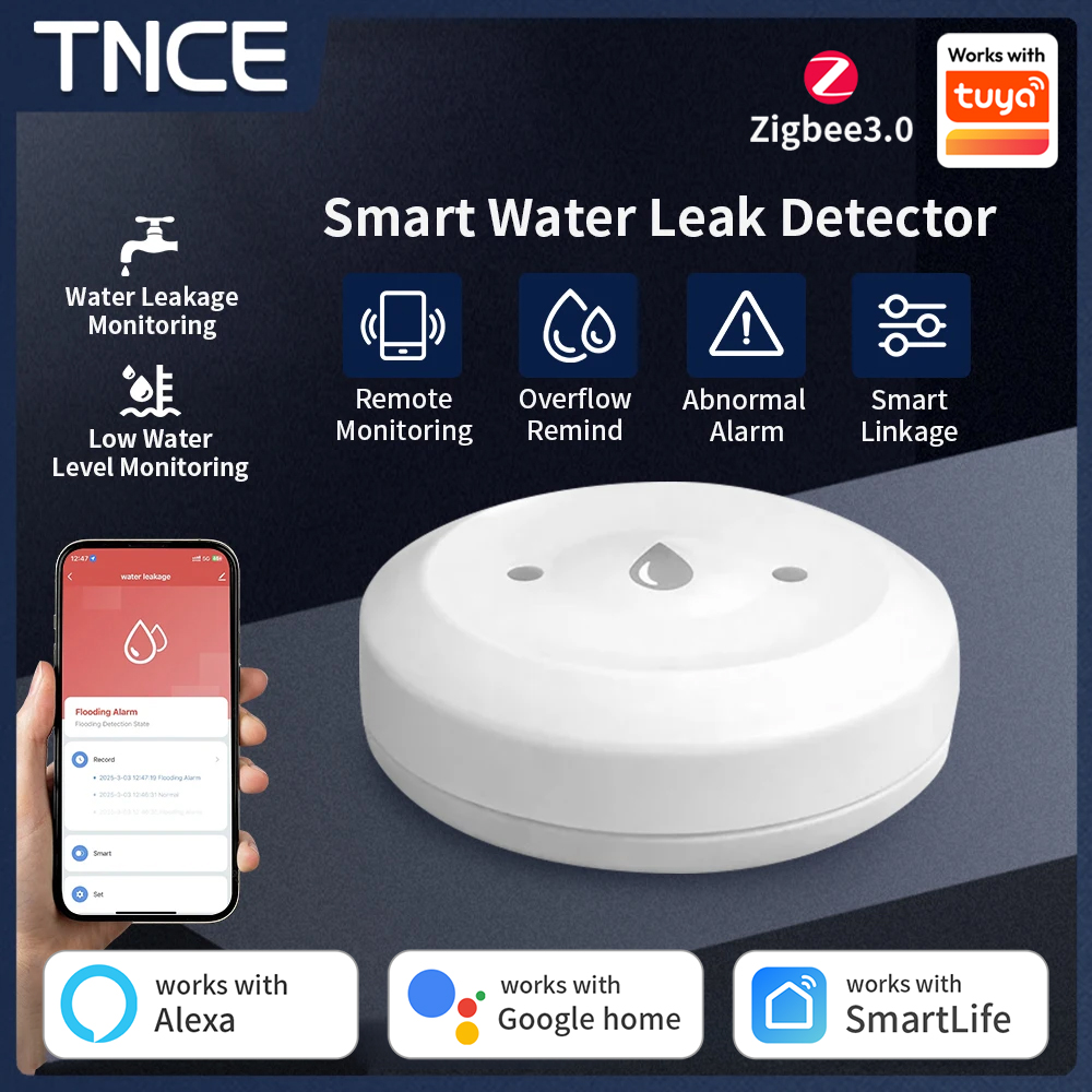 TNCE ZigBee3.0 Tuya Smart Wate - Water Alarm Sensor recensione e prezzo