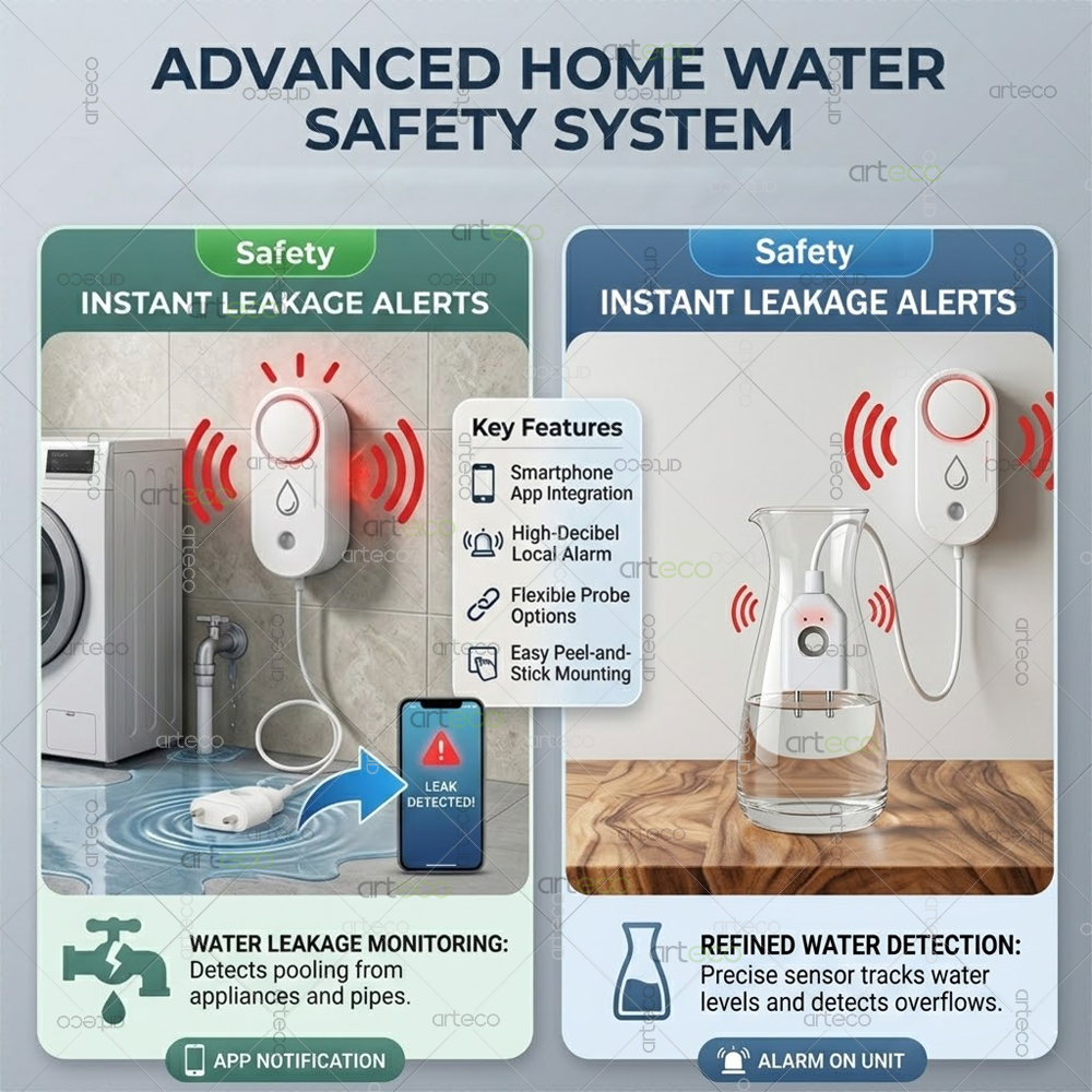 Zigbee Water Leak Detector Sma - Water Alarm Sensor recensione e prezzo