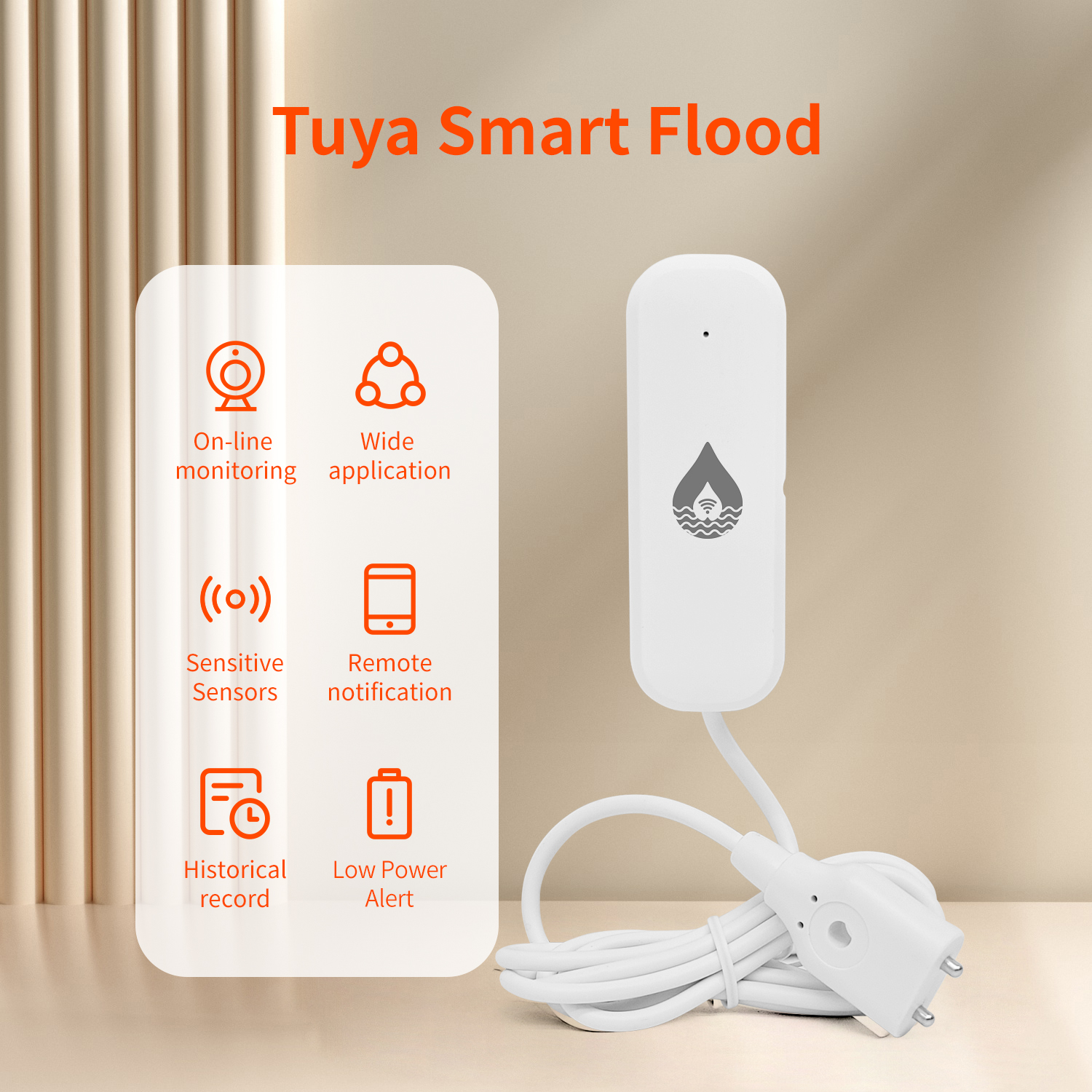 YFK Tuya WiFi Water Leakage Se - Water Alarm Sensor recensione e prezzo