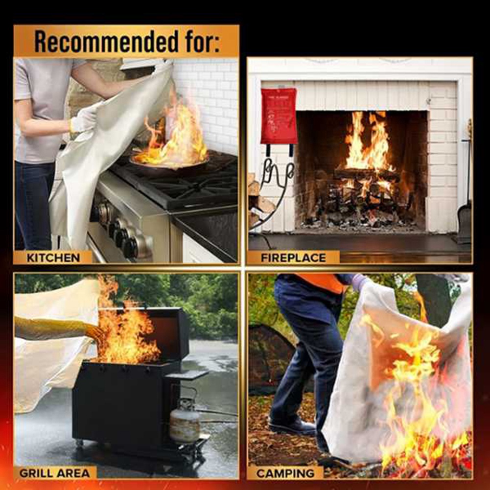 AED2-Emergency Fire Blanket, F - Fire Blanket Kitchen recensione e prezzo