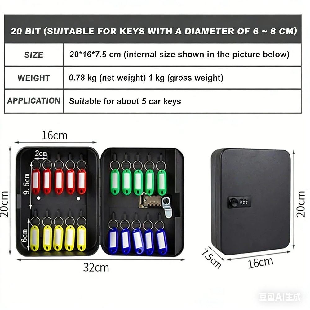 Combination Key Cabinet 20 Key - Lockbox Key Secure recensione e prezzo
