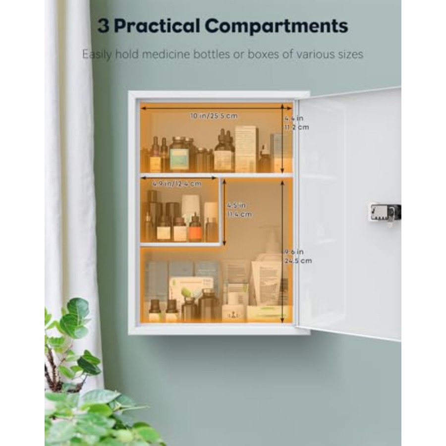Wall Mount Medicine Cabinet wi - Medicine Cabinet Lock recensione e prezzo