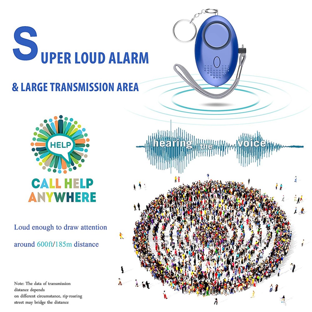130dB Self Defense Alarm Anti- - Personal Alarm Keychain recensione e prezzo