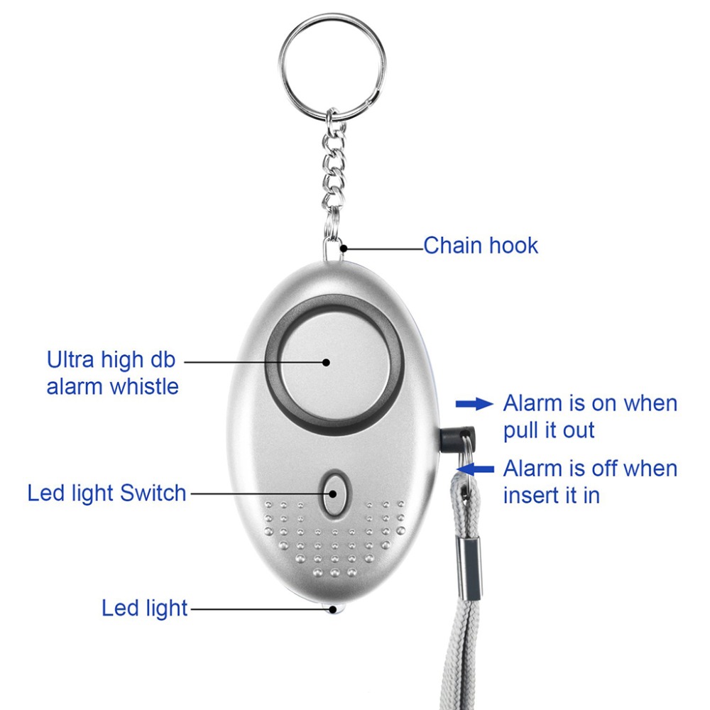 130dB Self Defense Alarm Anti- - Personal Alarm Keychain recensione e prezzo