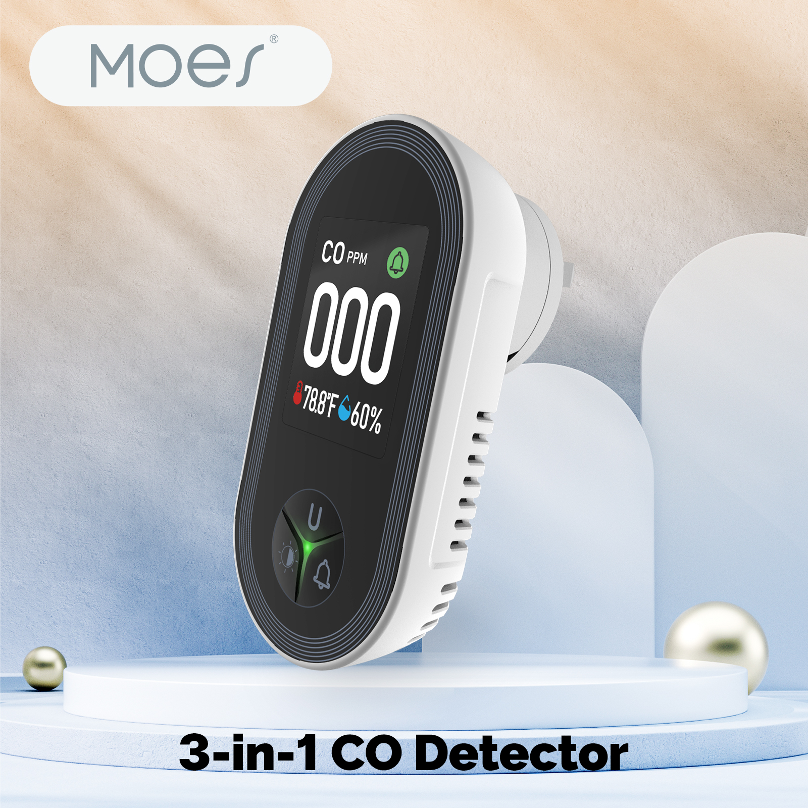 MOES 3in1 Carbon Monoxide Dete - Co Detector Plug recensione e prezzo
